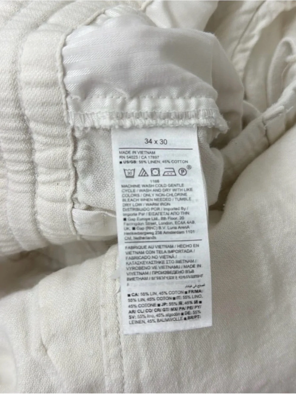 Banana Republic Men’s Linen Blend Pants (size 34x30)